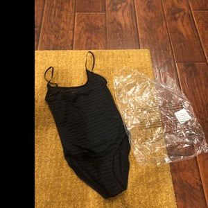 American Apparel shadow stripe bodysuit
